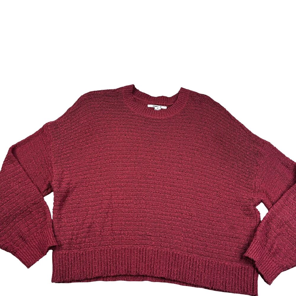 O'Neill Nubby Textured Open Knit Beachy Casual Pullover Sweater Women's Size M